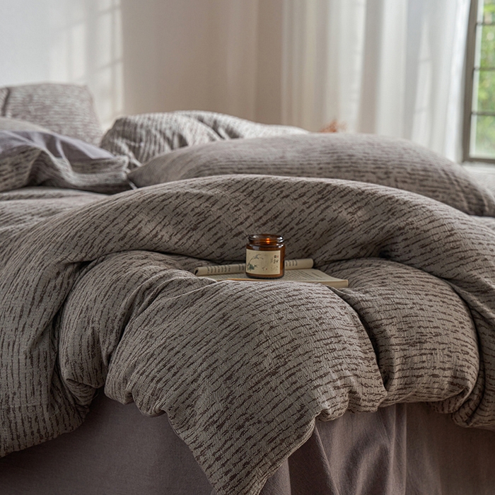 91家纺网 家纺一手货源 找家纺 （总）三朵家纺 2025新款全棉纯棉水洗棉色织提花四件套