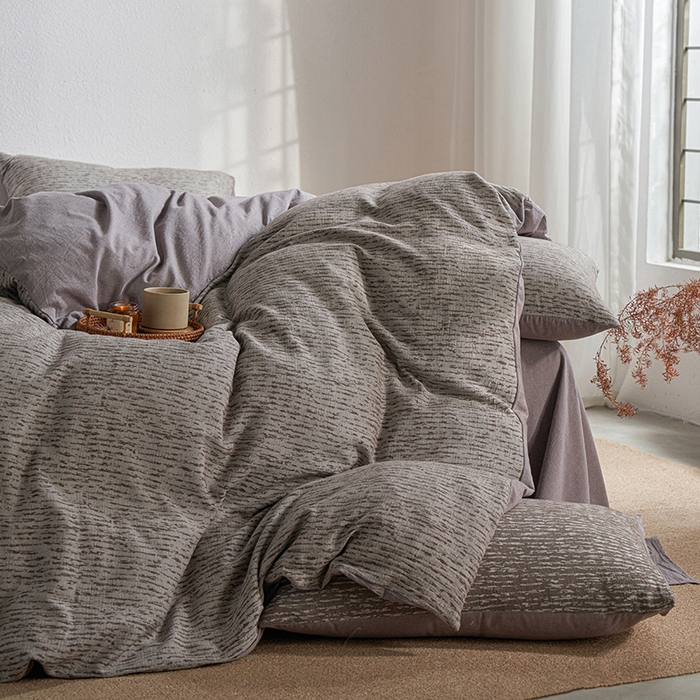 91家纺网 家纺一手货源 找家纺 （总）三朵家纺 2025新款全棉纯棉水洗棉色织提花四件套