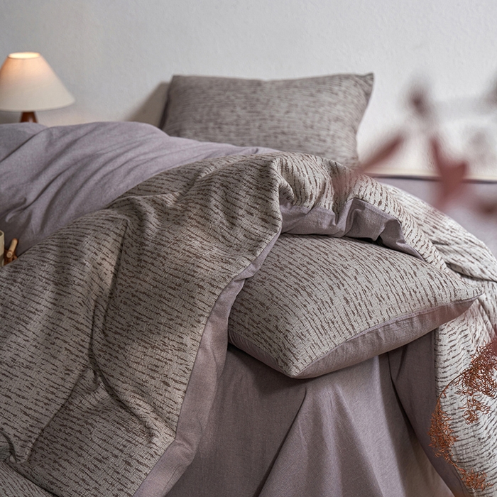 91家纺网 家纺一手货源 找家纺 （总）三朵家纺 2025新款全棉纯棉水洗棉色织提花四件套