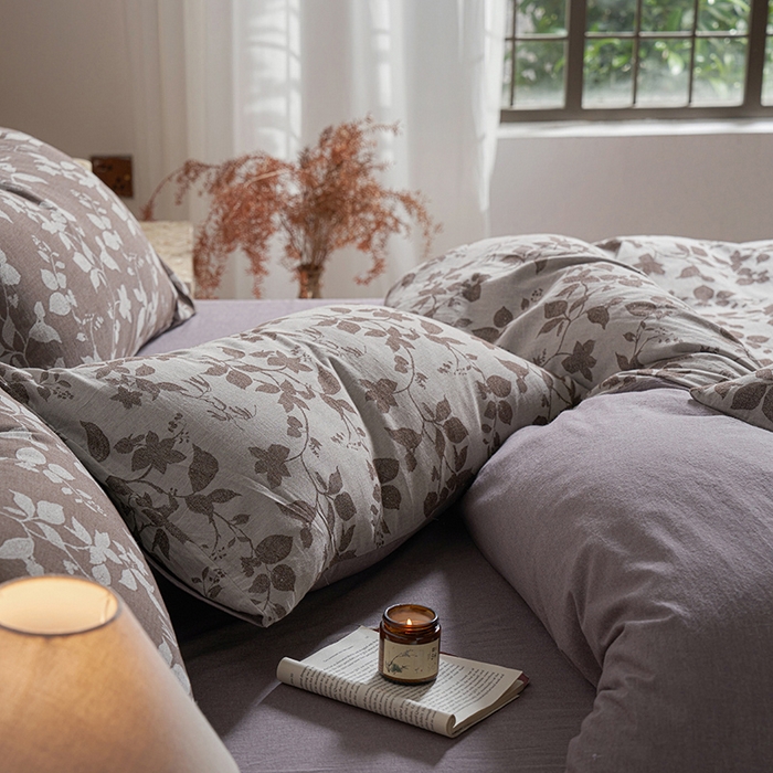 91家纺网 家纺一手货源 找家纺 三朵家纺 2025新款全棉纯棉水洗棉色织提花四件套 金枝玉叶