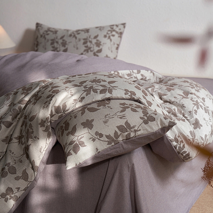 91家纺网 家纺一手货源 找家纺 三朵家纺 2025新款全棉纯棉水洗棉色织提花四件套 金枝玉叶