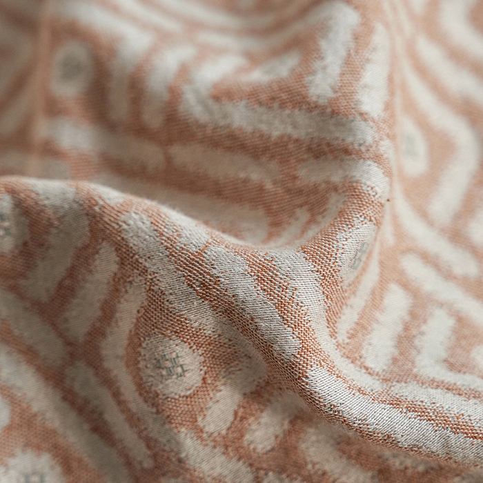 91家纺网 家纺一手货源 找家纺 三朵家纺 2025新款全棉纯棉水洗棉色织提花四件套 眉景-卡其