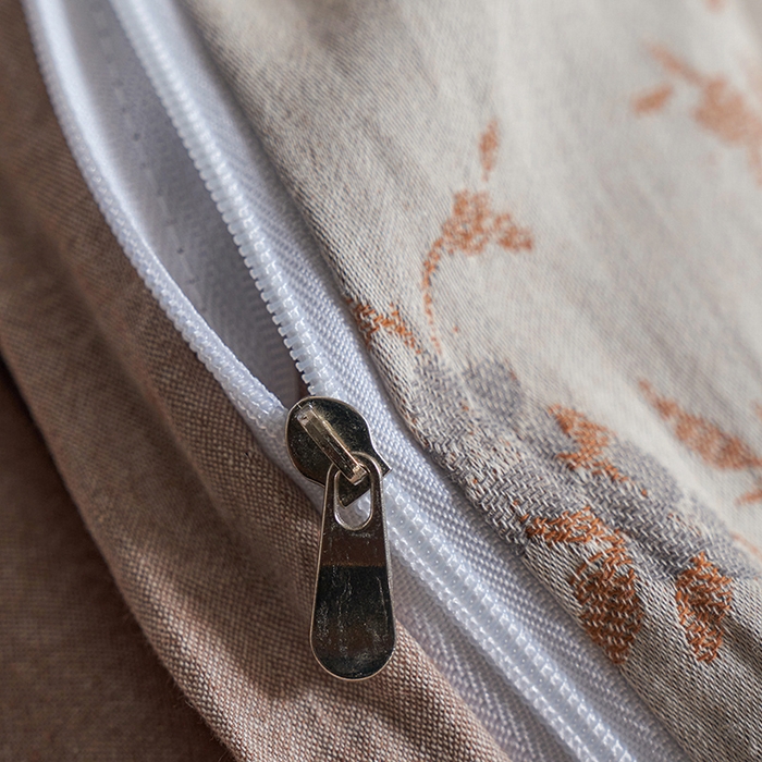 91家纺网 家纺一手货源 找家纺 三朵家纺 2025新款全棉纯棉水洗棉色织提花四件套 天香国色