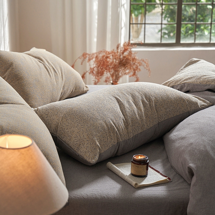 91家纺网 家纺一手货源 找家纺 三朵家纺 2025新款全棉纯棉水洗棉色织提花四件套 薇雨