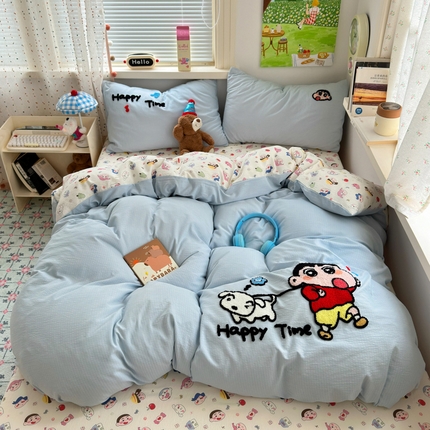 91家纺网 家纺一手货源 找家纺 （总）三元色 2025新款云感毛巾绣四件套