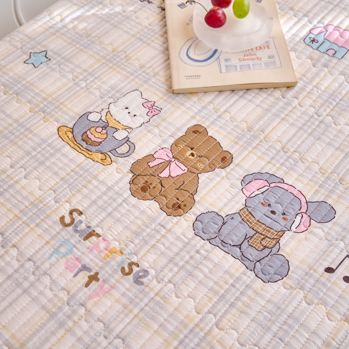 91家纺网 家纺一手货源 找家纺 X猫先生 2025小清新全棉学生床盖-新增花型 童谣