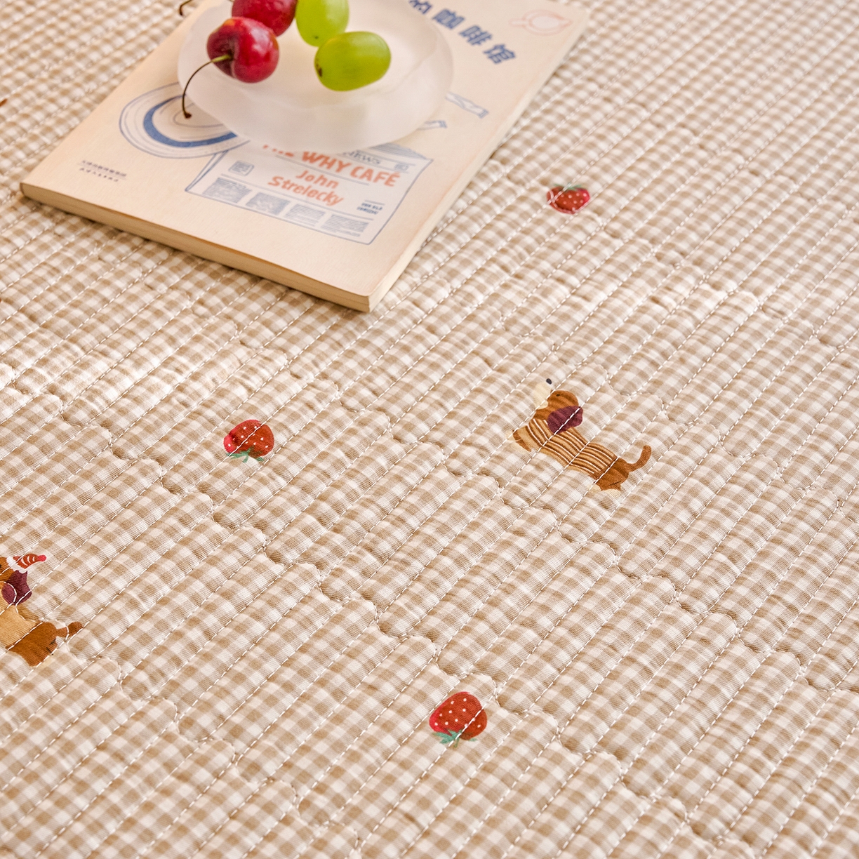 91家纺网 家纺一手货源 找家纺 X猫先生 2025小清新全棉学生床盖-新增花型 快乐追梦