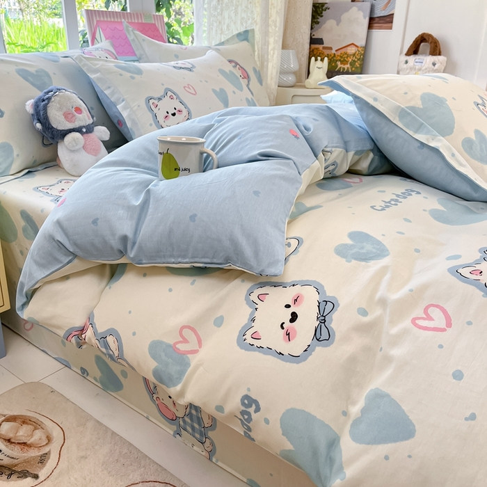 91家纺网 家纺一手货源 找家纺 （总）莱通家纺 2025春夏新款12868纯棉印花四件套-系列二（商家提供买家秀）