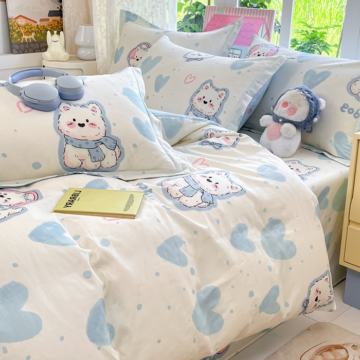 91家纺网 家纺一手货源 找家纺 （总）莱通家纺 2025春夏新款12868纯棉印花四件套-系列二（商家提供买家秀）