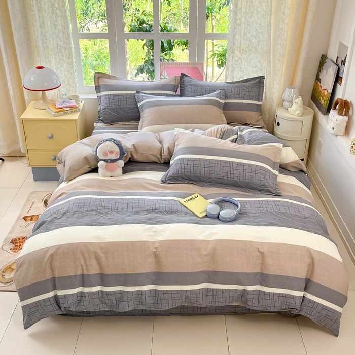 91家纺网 家纺一手货源 找家纺 （总）莱通家纺 2025春夏新款12868纯棉印花四件套-系列二（商家提供买家秀）