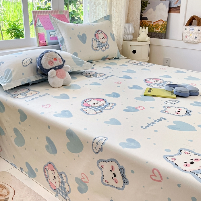 91家纺网 家纺一手货源 找家纺 莱通家纺 2025春夏新款12868纯棉印花四件套-系列二（商家提供买家秀） 达乐宝贝