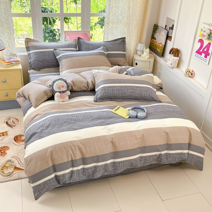 91家纺网 家纺一手货源 找家纺 莱通家纺 2025春夏新款12868纯棉印花四件套-系列二（商家提供买家秀） 布兰卡