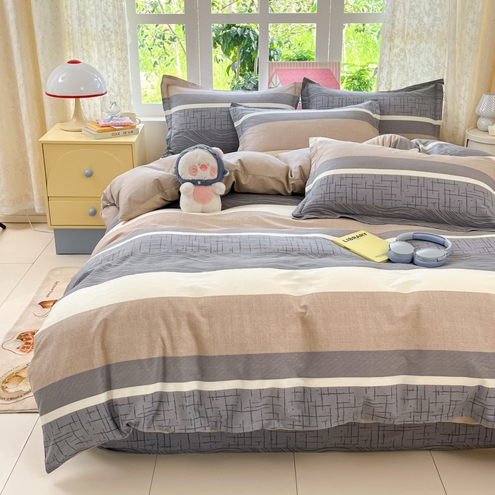 91家纺网 家纺一手货源 找家纺 莱通家纺 2025春夏新款12868纯棉印花四件套-系列二（商家提供买家秀） 布兰卡