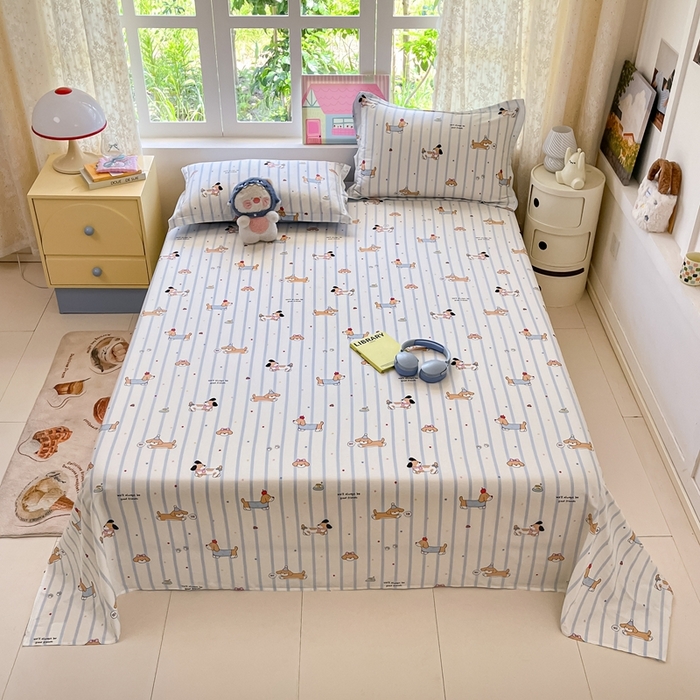 91家纺网 家纺一手货源 找家纺 （总）莱通家纺 2025春夏新款12868纯棉印花单被套 被套单件-系列二（商家提供买家秀）