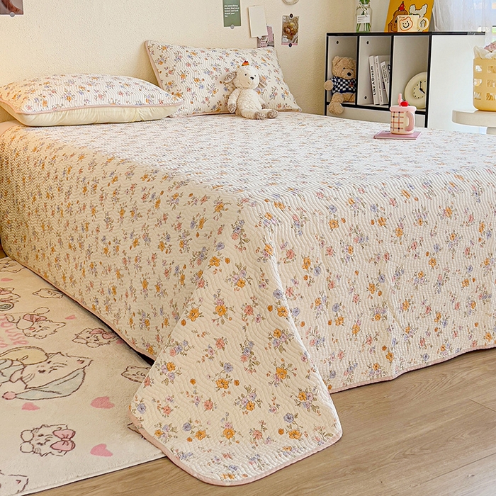 91家纺网 家纺一手货源 找家纺 羽爱家纺2025全棉13372新疆棉花床盖三件套 花小莱