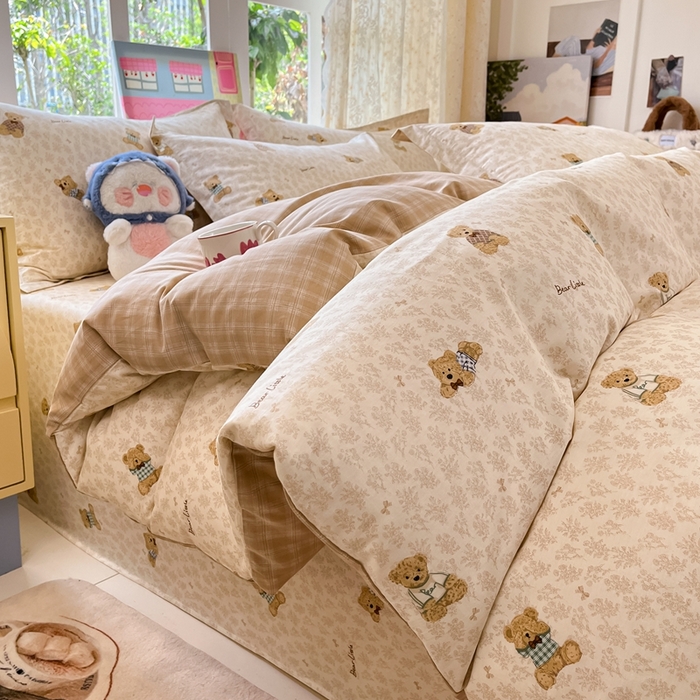 91家纺网 家纺一手货源 找家纺 （总）莱通家纺 2025春夏新款12868纯棉印花单被套 被套单件-系列二（商家提供买家秀）