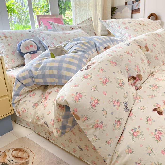 91家纺网 家纺一手货源 找家纺 （总）莱通家纺 2025春夏新款12868纯棉印花单被套 被套单件-系列二（商家提供买家秀）