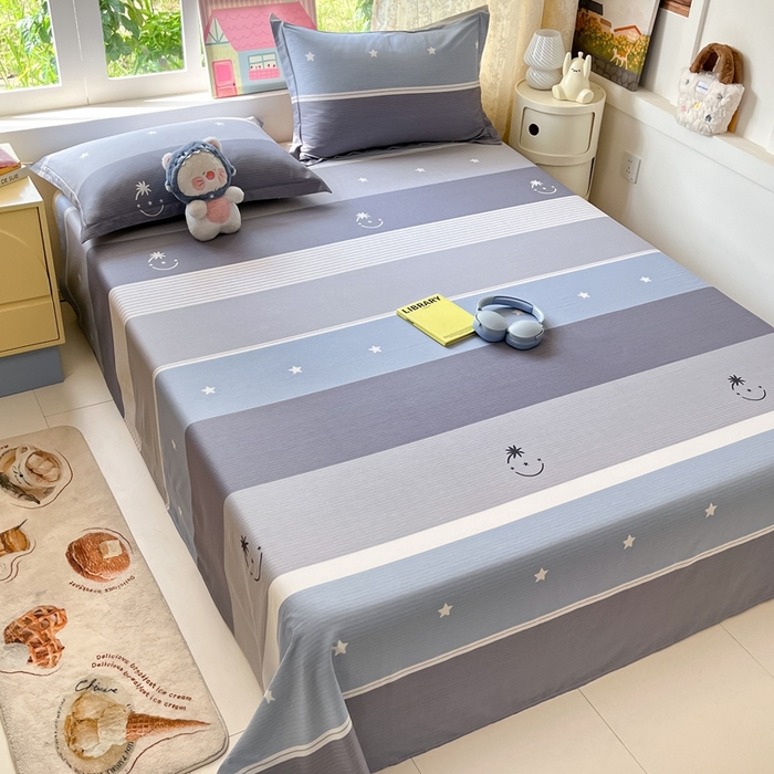 91家纺网 家纺一手货源 找家纺 莱通家纺 2025春夏新款12868纯棉印花四件套-系列二（商家提供买家秀） 格利亚