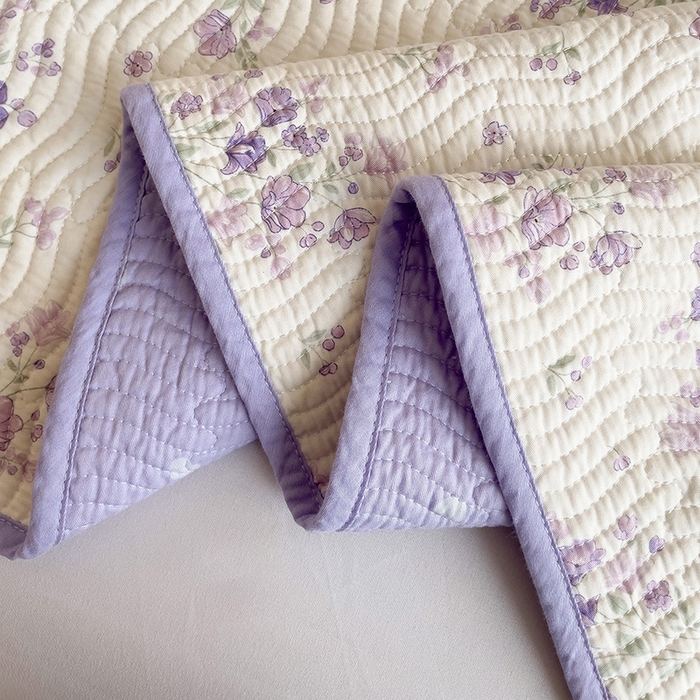 91家纺网 家纺一手货源 找家纺 羽爱家纺2025全棉13372新疆棉花床盖三件套 海棠花