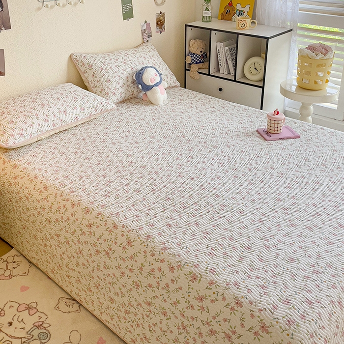 91家纺网 家纺一手货源 找家纺 羽爱家纺2025全棉13372新疆棉花床盖三件套 点点