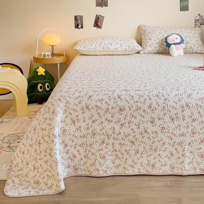 91家纺网 家纺一手货源 找家纺 羽爱家纺2025全棉13372新疆棉花床盖三件套 点点