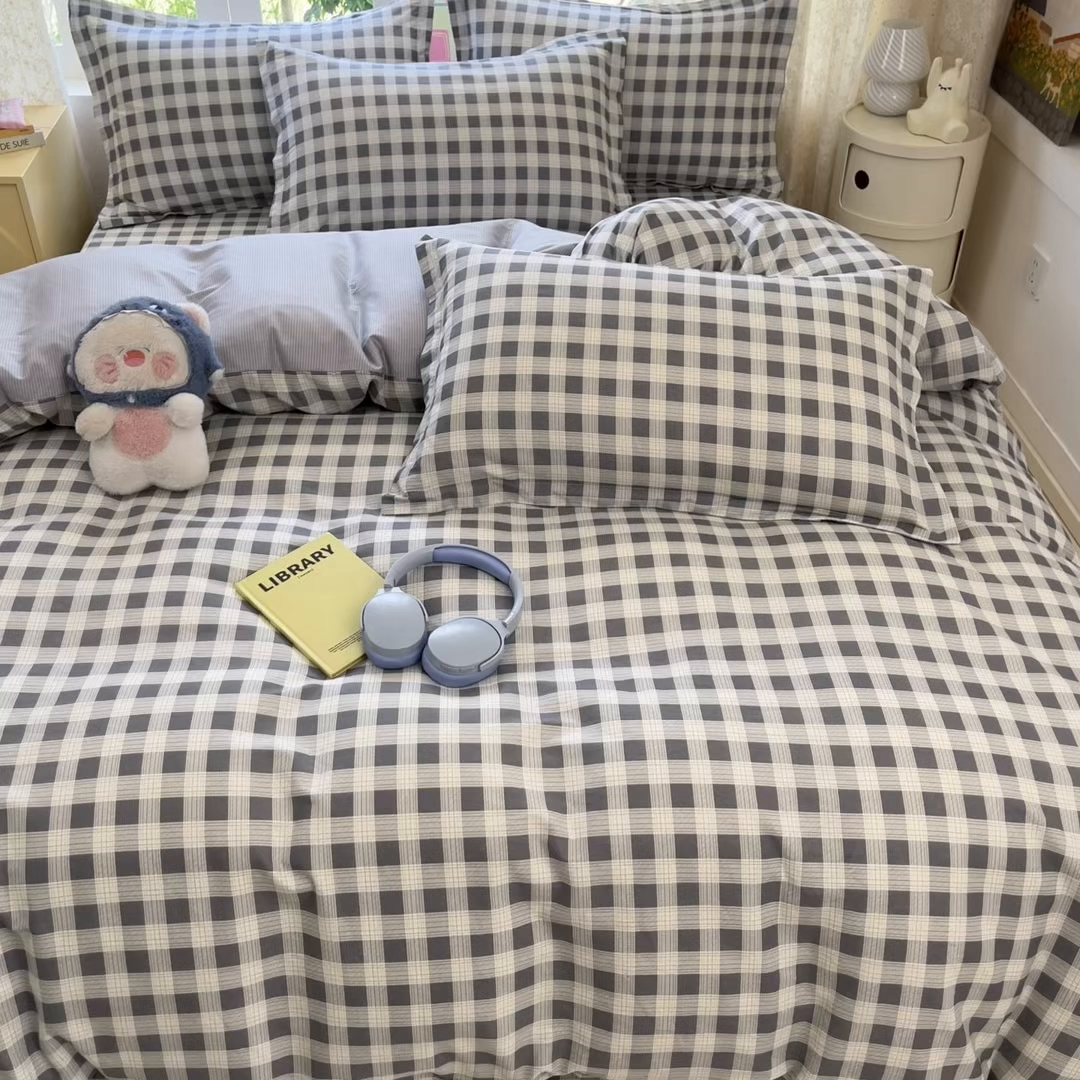 91家纺网 家纺一手货源 找家纺 莱通家纺 2025春夏新款12868纯棉印花四件套-系列二（商家提供买家秀） 格瑞