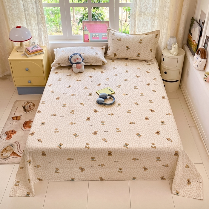 91家纺网 家纺一手货源 找家纺 莱通家纺 2025春夏新款12868纯棉印花四件套-系列二（商家提供买家秀） 果酱电台