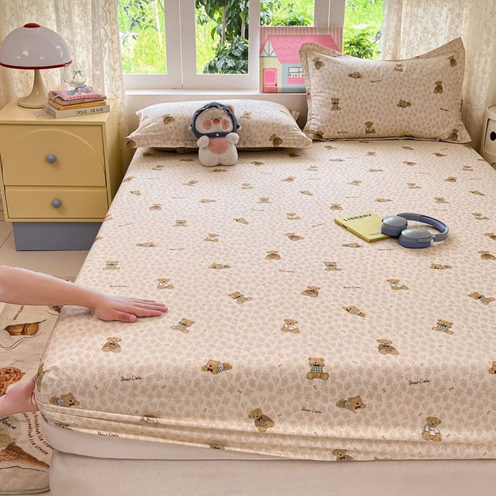 91家纺网 家纺一手货源 找家纺 莱通家纺 2025春夏新款12868纯棉印花四件套-系列二（商家提供买家秀） 果酱电台