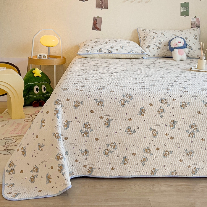 91家纺网 家纺一手货源 找家纺 羽爱家纺 2025全棉13372新疆棉花床盖四件套 爱星海