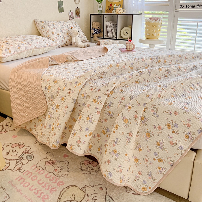 91家纺网 家纺一手货源 找家纺 羽爱家纺 2025全棉13372新疆棉花床盖四件套 花小莱