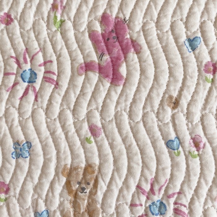 91家纺网 家纺一手货源 找家纺 羽爱家纺 2025全棉13372新疆棉花床盖四件套 粉色花火