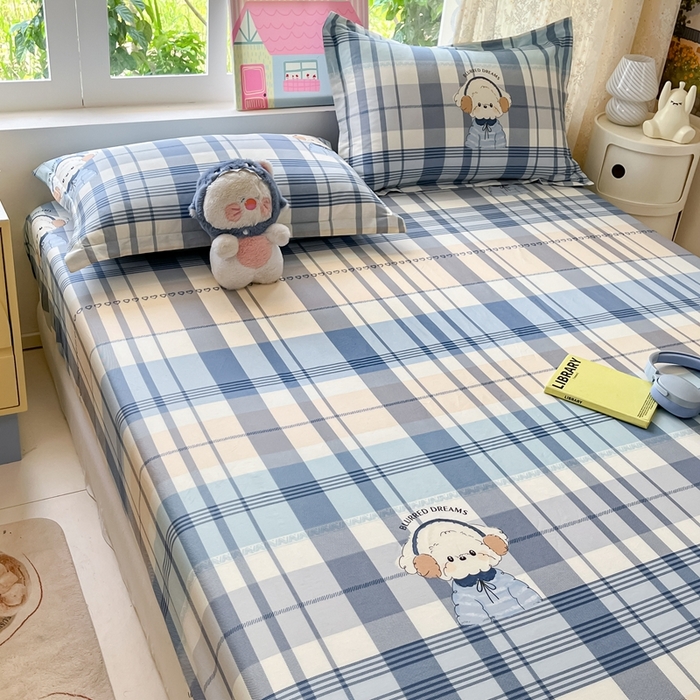 91家纺网 家纺一手货源 找家纺 莱通家纺 2025春夏新款12868纯棉印花单被套 被套单件-系列二（商家提供买家秀） 波比狗