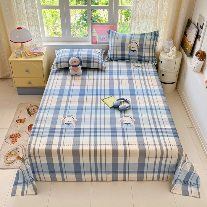 91家纺网 家纺一手货源 找家纺 莱通家纺 2025春夏新款12868纯棉印花单被套 被套单件-系列二（商家提供买家秀） 波比狗