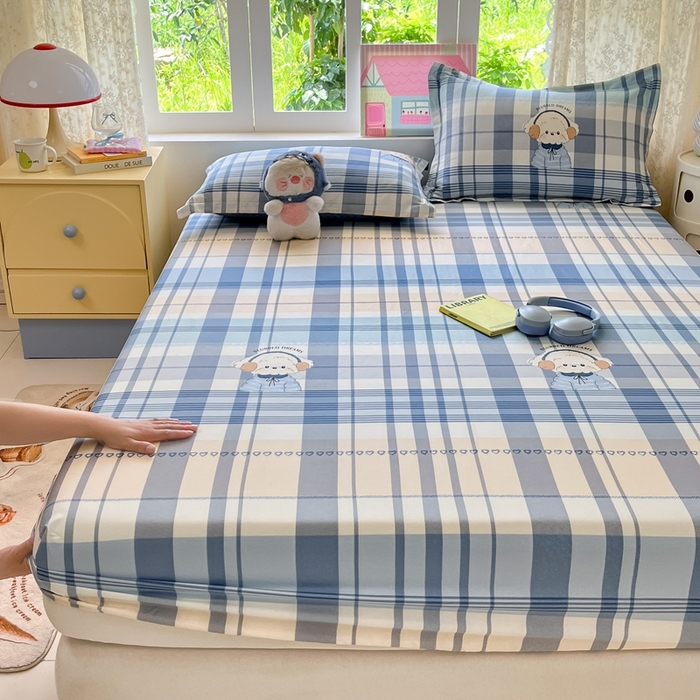 91家纺网 家纺一手货源 找家纺 莱通家纺 2025春夏新款12868纯棉印花单被套 被套单件-系列二（商家提供买家秀） 波比狗