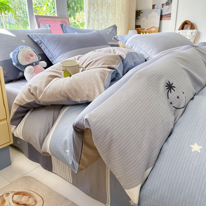 91家纺网 家纺一手货源 找家纺 莱通家纺 2025春夏新款12868纯棉印花单被套 被套单件-系列二（商家提供买家秀） 格利亚