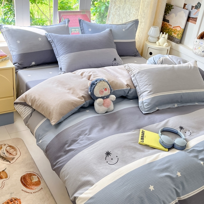 91家纺网 家纺一手货源 找家纺 莱通家纺 2025春夏新款12868纯棉印花单被套 被套单件-系列二（商家提供买家秀） 格利亚