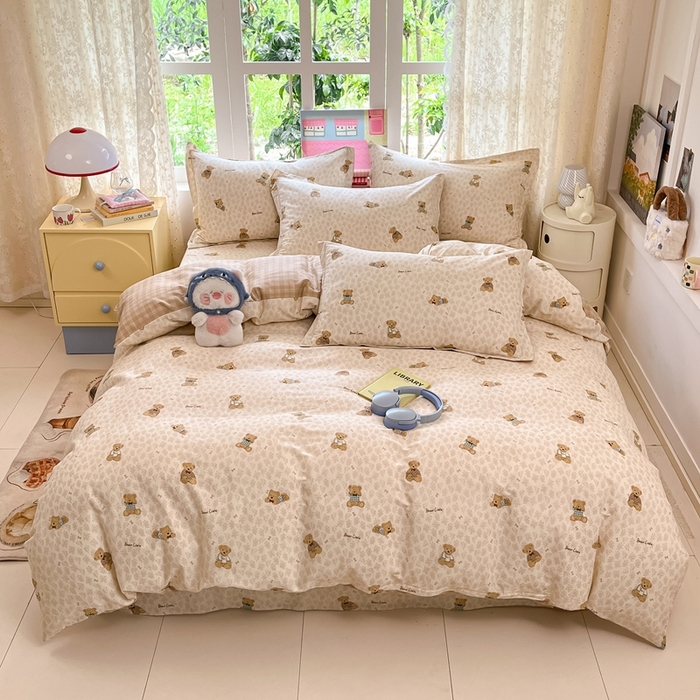 91家纺网 家纺一手货源 找家纺 莱通家纺 2025春夏新款12868纯棉印花单被套 被套单件-系列二（商家提供买家秀） 果酱电台