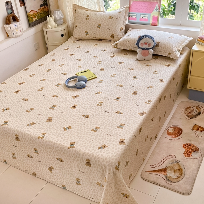 91家纺网 家纺一手货源 找家纺 莱通家纺 2025春夏新款12868纯棉印花单被套 被套单件-系列二（商家提供买家秀） 果酱电台