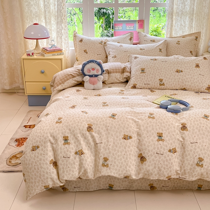 91家纺网 家纺一手货源 找家纺 莱通家纺 2025春夏新款12868纯棉印花单被套 被套单件-系列二（商家提供买家秀） 果酱电台