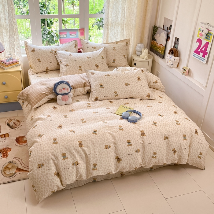 91家纺网 家纺一手货源 找家纺 莱通家纺 2025春夏新款12868纯棉印花单被套 被套单件-系列二（商家提供买家秀） 果酱电台