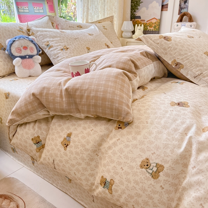 91家纺网 家纺一手货源 找家纺 莱通家纺 2025春夏新款12868纯棉印花单被套 被套单件-系列二（商家提供买家秀） 果酱电台