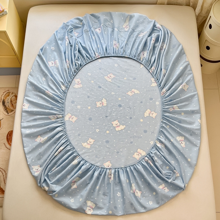 91家纺网 家纺一手货源 找家纺 莱通家纺 2025春夏新款12868纯棉印花四件套-系列二（商家提供买家秀） 泡芙小狗