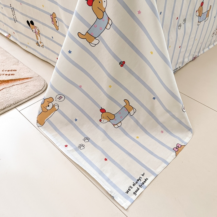 91家纺网 家纺一手货源 找家纺 莱通家纺 2025春夏新款12868纯棉印花四件套-系列二（商家提供买家秀） 糖纸童年