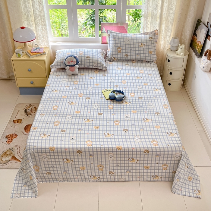 91家纺网 家纺一手货源 找家纺 莱通家纺 2025春夏新款12868纯棉印花四件套-系列二（商家提供买家秀） 童年趣事