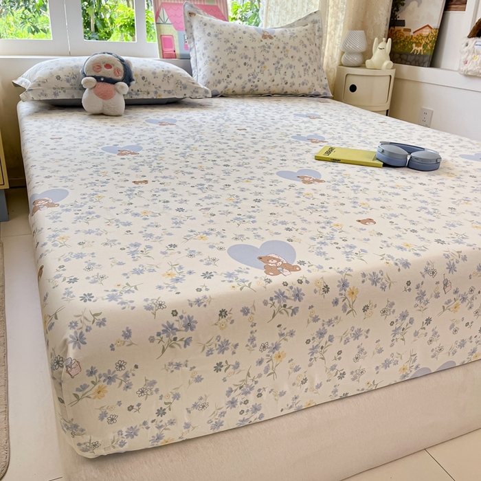 91家纺网 家纺一手货源 找家纺 莱通家纺 2025春夏新款12868纯棉印花单被套 被套单件-系列二（商家提供买家秀） 旧书折痕