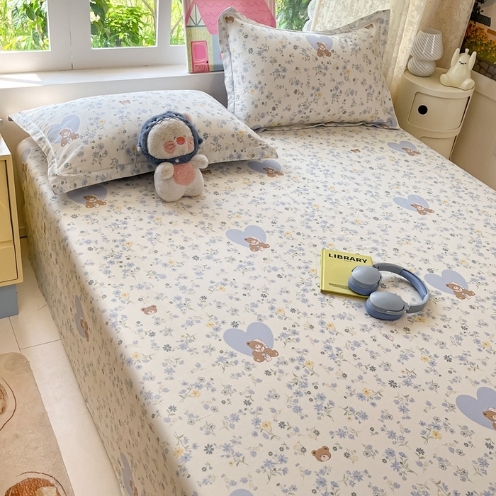 91家纺网 家纺一手货源 找家纺 莱通家纺 2025春夏新款12868纯棉印花单被套 被套单件-系列二（商家提供买家秀） 旧书折痕