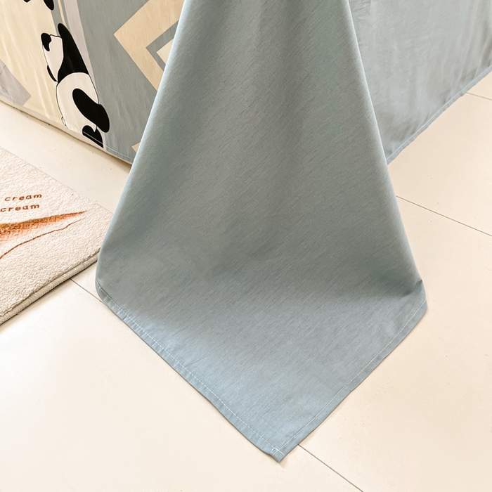 91家纺网 家纺一手货源 找家纺 莱通家纺 2025春夏新款12868纯棉印花单被套 被套单件-系列二（商家提供买家秀） 调皮熊猫