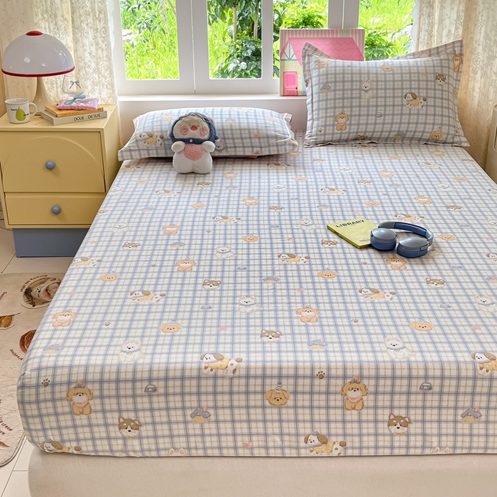 91家纺网 家纺一手货源 找家纺 莱通家纺 2025春夏新款12868纯棉印花单被套 被套单件-系列二（商家提供买家秀） 童年趣事