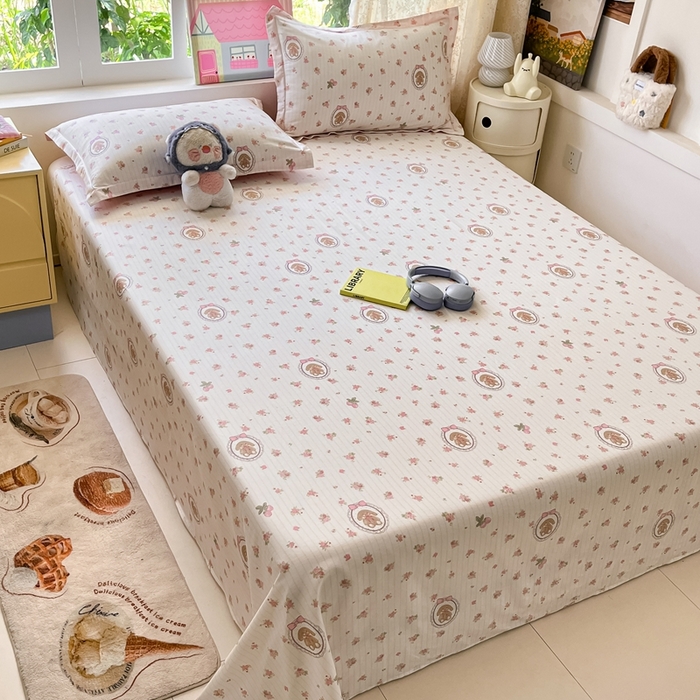 91家纺网 家纺一手货源 找家纺 莱通家纺 2025春夏新款12868纯棉印花四件套-系列二（商家提供买家秀） 云朵相馆