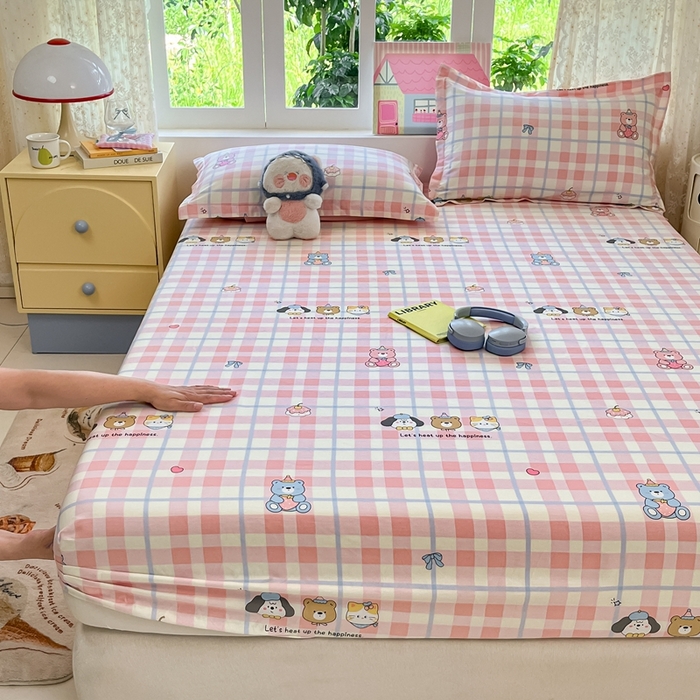 91家纺网 家纺一手货源 找家纺 莱通家纺 2025春夏新款12868纯棉印花单被套 被套单件-系列二（商家提供买家秀） 童趣伙伴